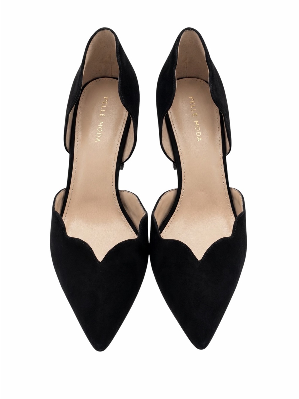 Pelle Moda✨Pointed D'Orsay Heels✨Scalloped Cut✨Brand New✨Refined & Chic✨